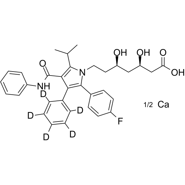 Atorvastatin-d5 hemicalcium (Atorvastatin d5 (1/2 calcium salt)) 222412-82-0